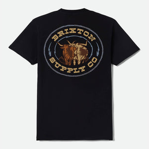 BRIXTON Steele Tee - Black