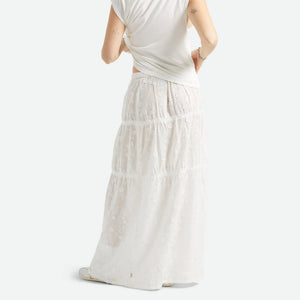 BRIXTON The Abigail Skirt - Off White Floral