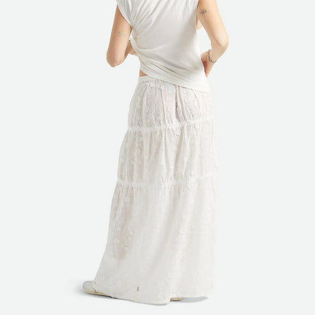 BRIXTON The Abigail Skirt - Off White Floral