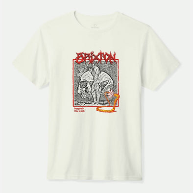 BRIXTON Void Premium Tee - Off White Worn Wash