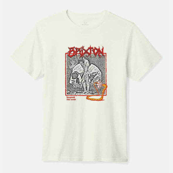 BRIXTON Void Premium Tee - Off White Worn Wash