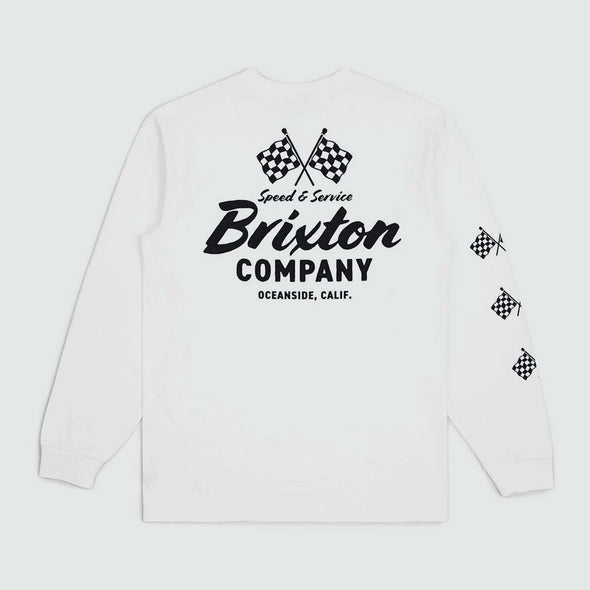 BRIXTON Wayburn Long Sleeve Tee - White