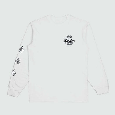 BRIXTON Wayburn Long Sleeve Tee - White