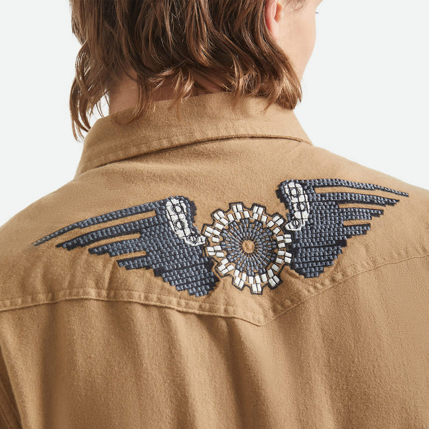 BRIXTON Waylon Lightweight Overshirt - Light Khaki