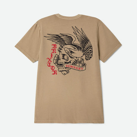 BRIXTON Wolcott Tee - Timeless Taupe Worn Wash