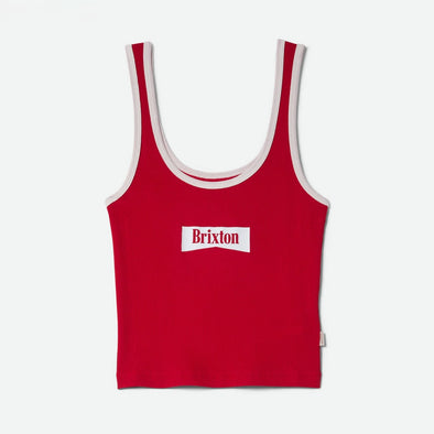 BRIXTON Women's Brixton Banner Ringer A-Tank - Adrenaline Rush