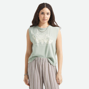 BRIXTON Women's Brixton Ranch Muscle Tank - Sage Green