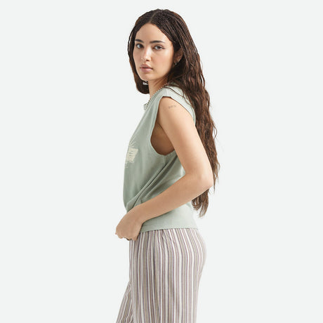 BRIXTON Women's Brixton Ranch Muscle Tank - Sage Green