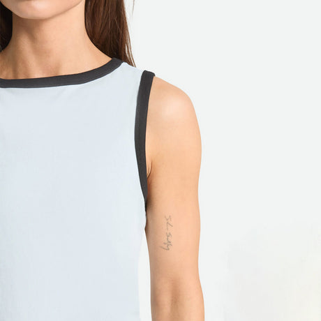 BRIXTON Women's Carefree Organic GD Cropped Tank - Blue Aura