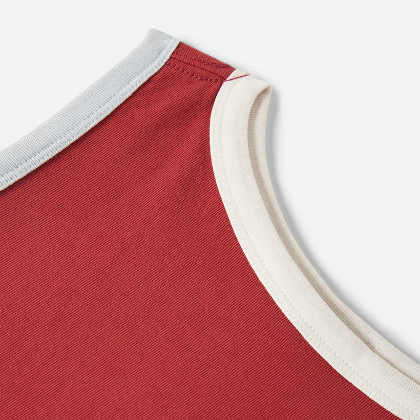 BRIXTON Women's Carefree Organic GD Cropped Tank - Robust Red