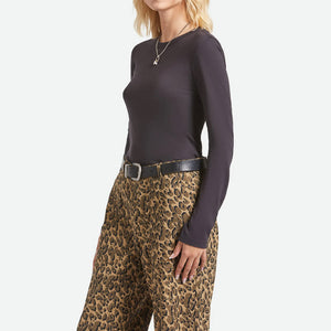 BRIXTON Women's Carefree Organic GD Slim Long Sleeve Tee - Black