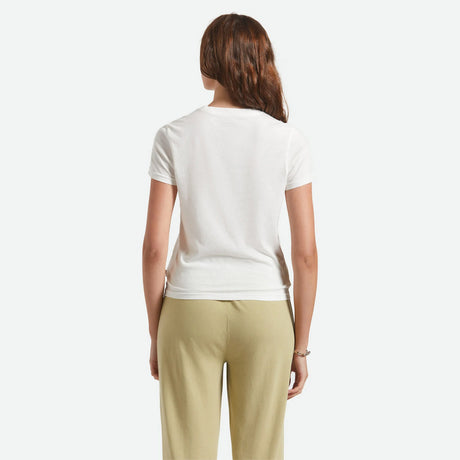 BRIXTON Women's Chill Out Fitted Crew Tee - Off White