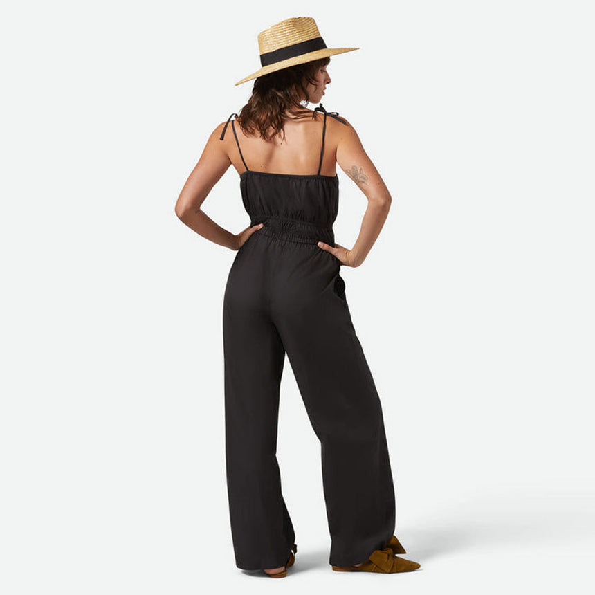 BRIXTON Women's Eden Smocked Jumpsuit - Black