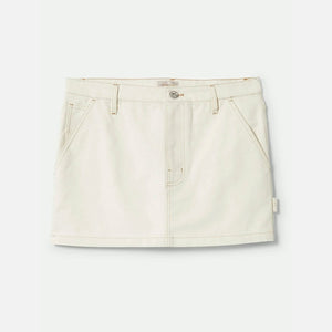 BRIXTON Women's Essex Painter Mini Skirt - Egret White