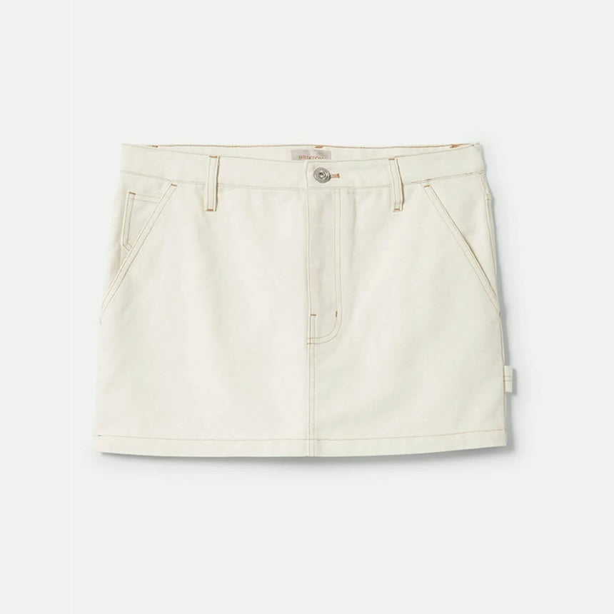 BRIXTON Women's Essex Painter Mini Skirt - Egret White