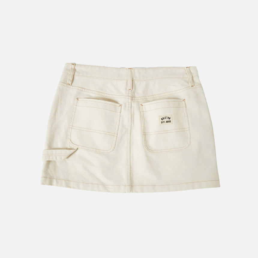 BRIXTON Women's Essex Painter Mini Skirt - Egret White