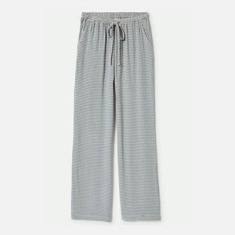 BRIXTON Women's Hudson Lounge Pant - Azure Blue Gingham