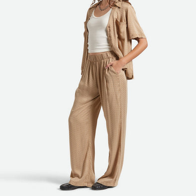 BRIXTON Women's Hudson Lounge Pant - Washed Copper/Whitecap