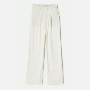 BRIXTON Women's Ludlow Trouser Pant - Off White