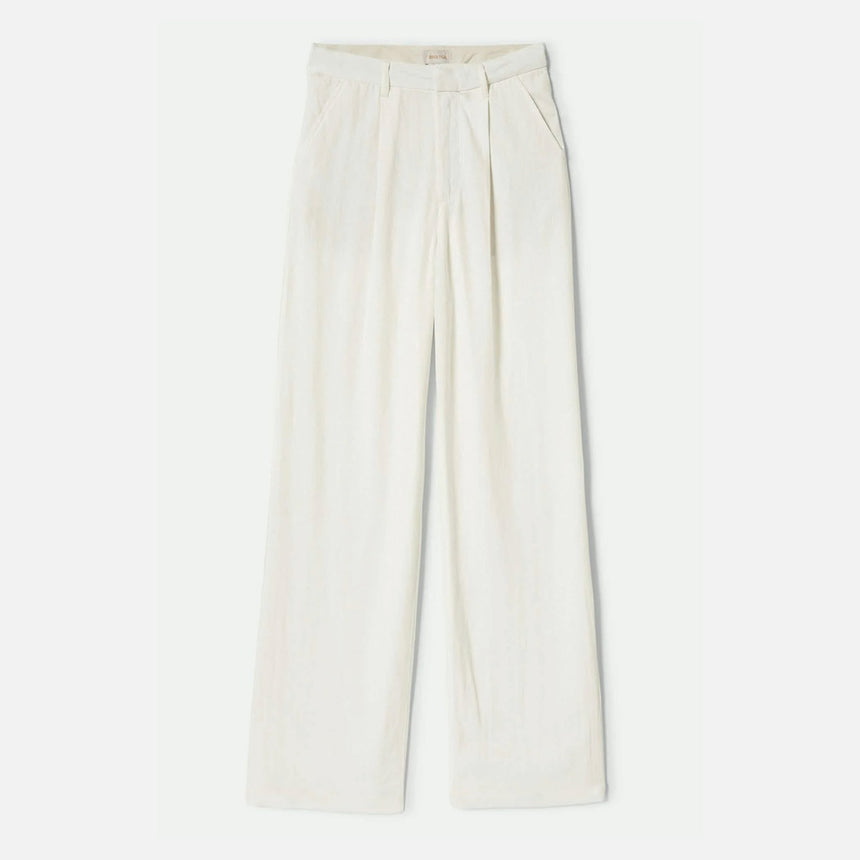 BRIXTON Women's Ludlow Trouser Pant - Off White