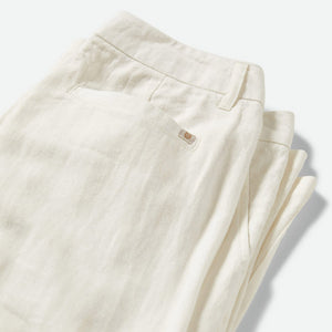 BRIXTON Women's Ludlow Trouser Pant - Off White