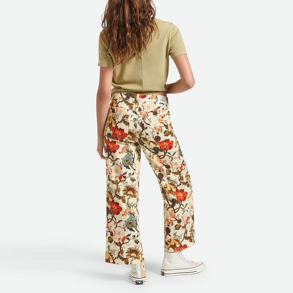 BRIXTON Women's Margo Cropped 5 Pocket Pant - Botanical Floral