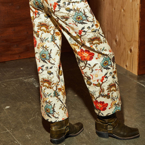 BRIXTON Women's Margo Cropped 5 Pocket Pant - Botanical Floral
