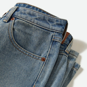 BRIXTON Women's Margo Cropped 5 Pocket Pant - Light Denim