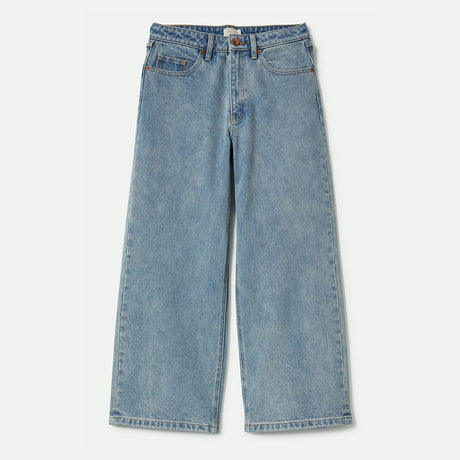 BRIXTON Women's Margo Cropped 5 Pocket Pant - Light Denim