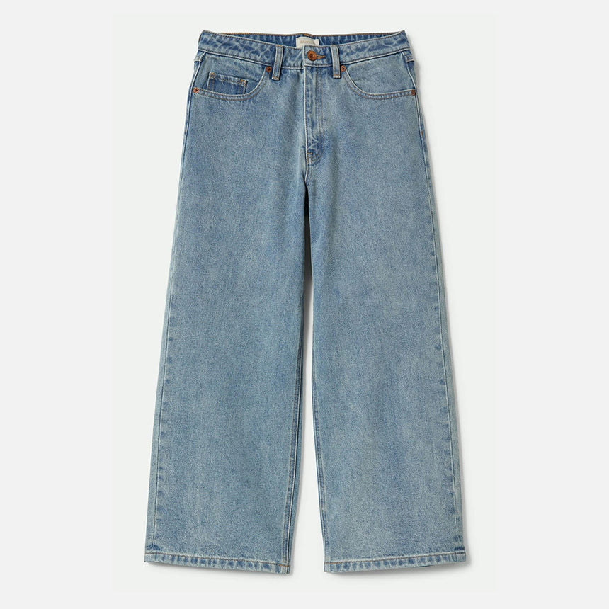 BRIXTON Women's Margo Cropped 5 Pocket Pant - Light Denim