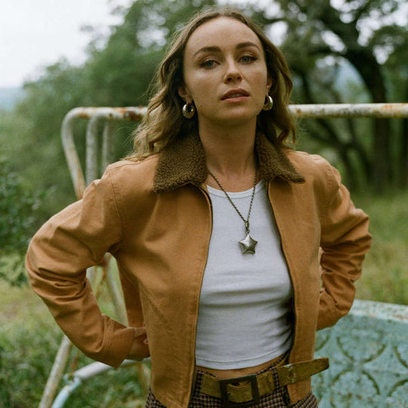 BRIXTON Women's Mechanics Garage Zip Jacket - Tobacco Brown