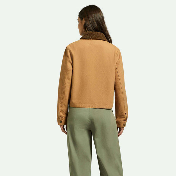 BRIXTON Women's Mechanics Garage Zip Jacket - Tobacco Brown