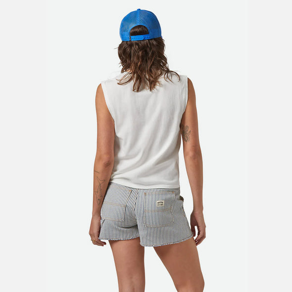 BRIXTON Women's Motel Muscle Tank - Off White