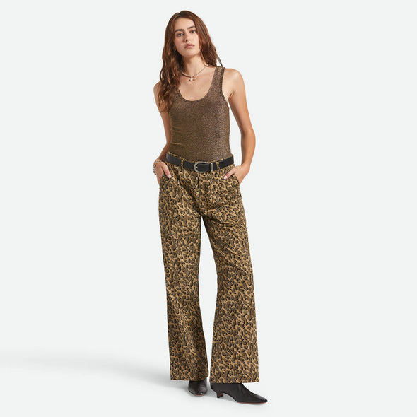 BRIXTON Women's Off Duty A-Tank - Gold Metallic