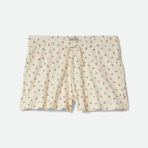 BRIXTON Women's Off Duty Lounge Short - Floral Pointelle