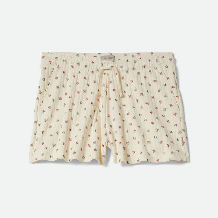 BRIXTON Women's Off Duty Lounge Short - Floral Pointelle