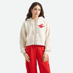 BRIXTON Women's Pegasus Zip Hood - Whitecap
