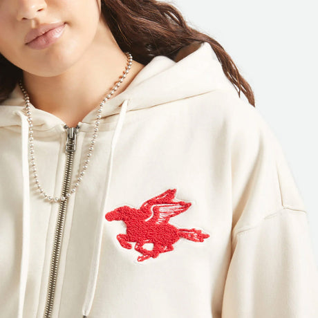 BRIXTON Women's Pegasus Zip Hood - Whitecap