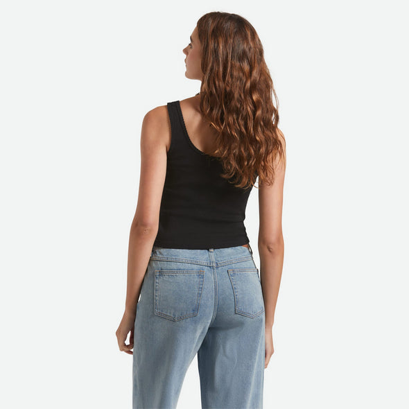 BRIXTON Women's Pointelle Slim Fit Tank - Black