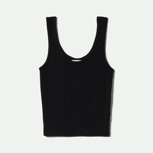 BRIXTON Women's Pointelle Slim Fit Tank - Black