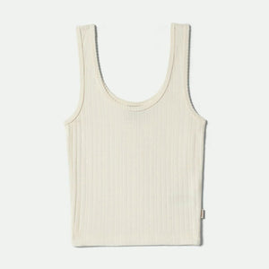 BRIXTON Women's Pointelle Slim Fit Tank - Off White