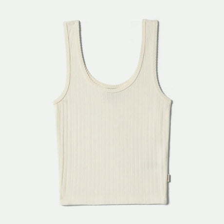 BRIXTON Women's Pointelle Slim Fit Tank - Off White