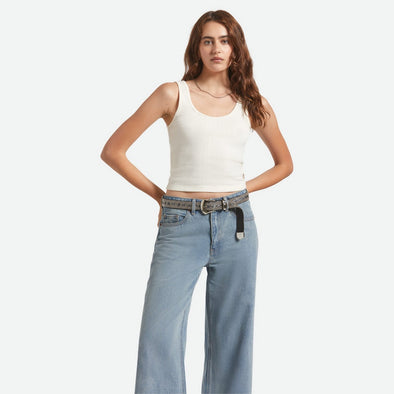 BRIXTON Women's Pointelle Slim Fit Tank - Off White