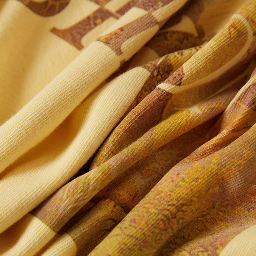 BRIXTON Women's Rocky Mountain Oversized Boyfriend Tee - Celestial Yellow