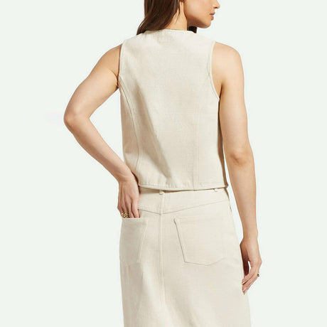 BRIXTON Women's Ryder Vest - Whitecap