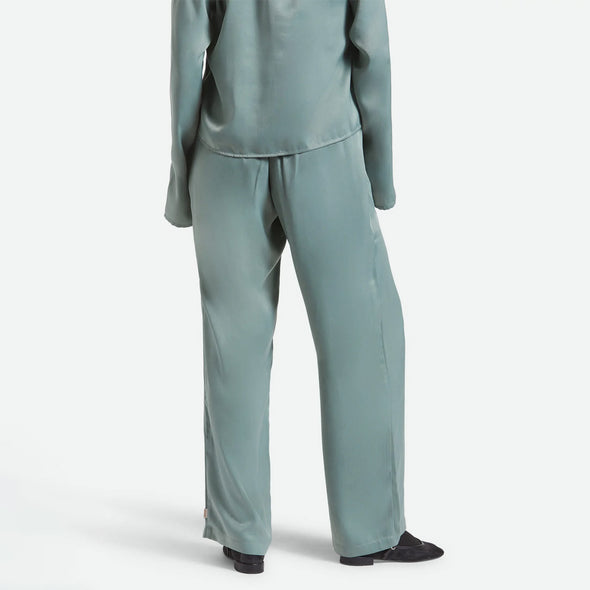 BRIXTON Women's Soho Silky Pant - Blue Green Shine