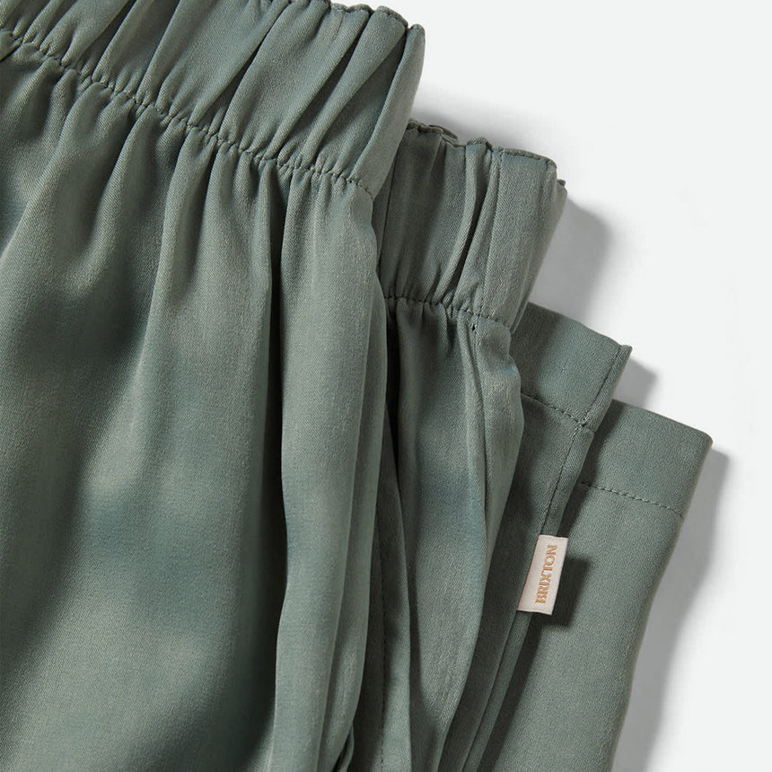 BRIXTON Women's Soho Silky Pant - Blue Green Shine