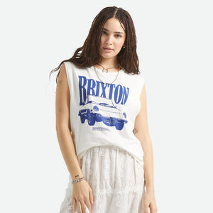 BRIXTON Women's Sunday Cruising Club Muscle Tank - Vintage White