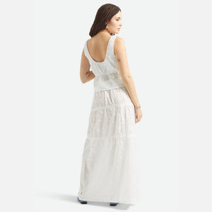 BRIXTON Women's The Abigail Tie Top - Off White Floral