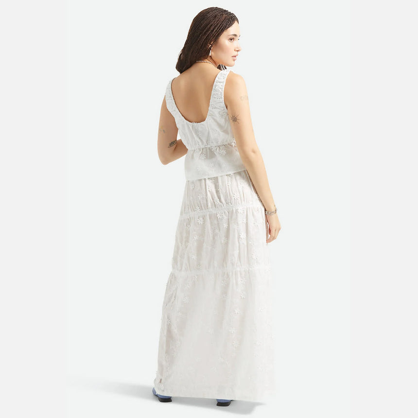 BRIXTON Women's The Abigail Tie Top - Off White Floral